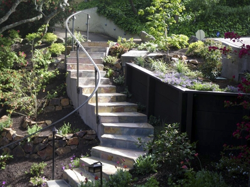 Looking up the new stairs