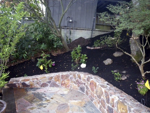 After: corner of patio