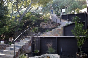 Challenge: Steep hill needs safe access and new terracing