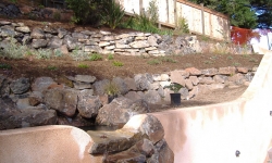 During construction we used existing old concrete