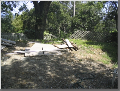 Front yard before the work