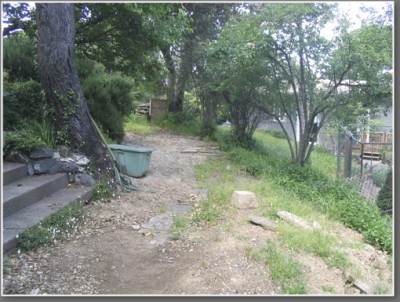 Before area just below entry level lawn
