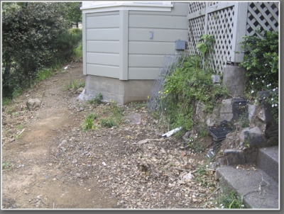 Before near lower level of house
