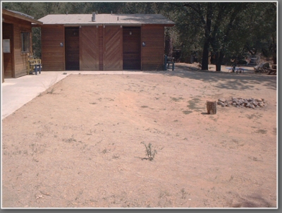The inner yard before work