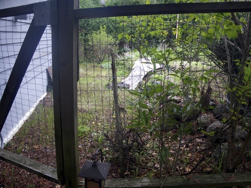 Old fence and entry