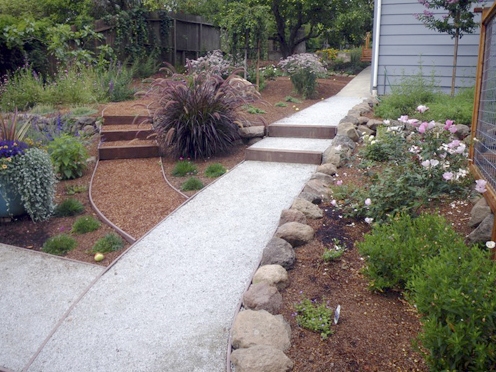 After: looking up garden paths