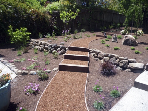 Paths lead you through the garden