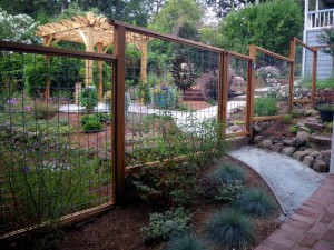 Entering the garden