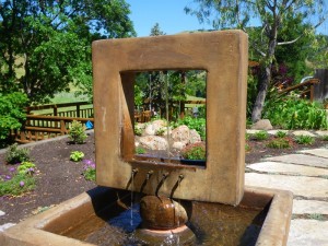 Fountain provides the sound of water